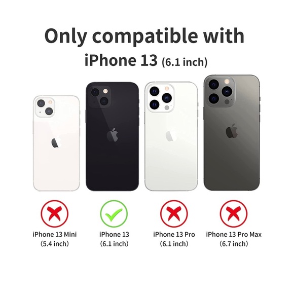 Blue Wallet Case Designed for iPhone 13 case with Card Holder Slot with Stand - Picture 5 of 5